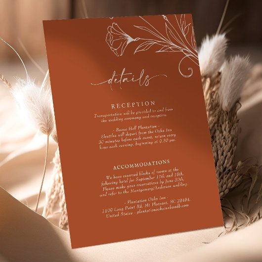 Détails Carte Terracotta Script Info