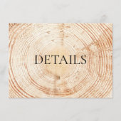 Détails Code QR Modèle Rustic Wood Mariage (Devant)