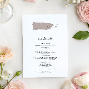 Détails de faire-part de mariage élégant à Porto R