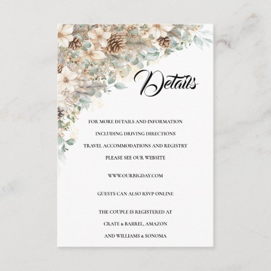 Détails de la carte de boîtier Green et Gold (Devant)