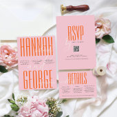 Détails de la carte d'invitation de mariage modern