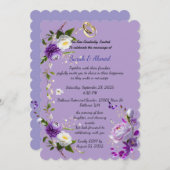 détails de la carte faire-part de mariage (Devant / Derrière)