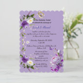 détails de la carte faire-part de mariage (Debout devant)