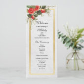 Détails de la cérémonie de mariage Menu de Noël Ro (Debout devant)