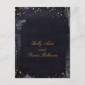 Détails de la Faire-part de mariage de nuit Gold S (Dos)