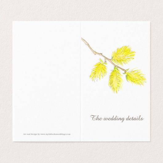 Détails de l'événement mariage catalogage plan de  (Outside Unfolded)