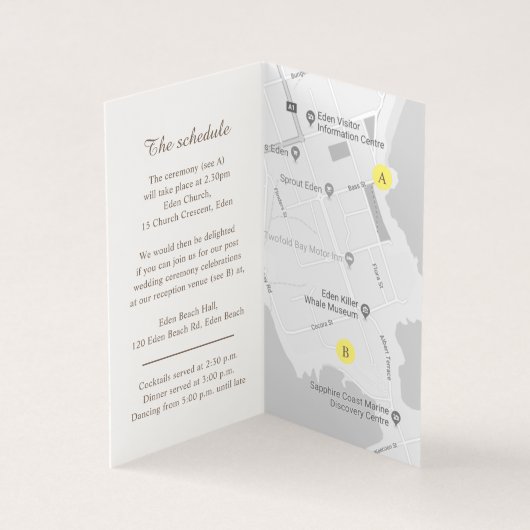 Détails de l'événement mariage catalogage plan de  (Inside)