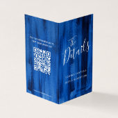 Détails de l'invité mariage carte code QR saphir b (Outside)