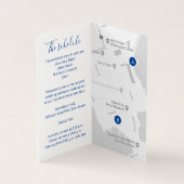 Détails de l'invité mariage carte code QR saphir b (Inside)