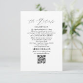 Détails de mariage élégant Cartes de clôture (Debout devant)