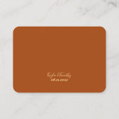 Détails des cadeaux Boho minimaux Mariage de carte (Dos)