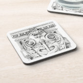 DÉTAILS Dessous de verre en plastique dur (Côté gauche)