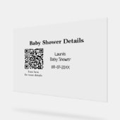 DÉTAILS DU baby shower QR SCAN CODE RU MODERNE MIN (Angle)