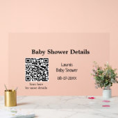 DÉTAILS DU baby shower QR SCAN CODE RU MODERNE MIN (Mariage)
