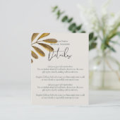 Détails du boîtier Mariage feuille bronze du budge (Debout devant)