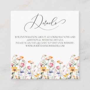 Détails du code QR du Fleur sauvage de la carte bu