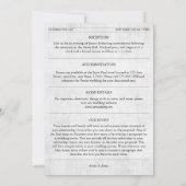 Détails du journal Faire-part de mariage photo (Dos)