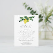 Détails du mariage Carte de boîtier Aquarelle Citr (Debout devant)