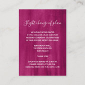 Détails du mariage carte de boîtier d'art rouge ro (Dos)