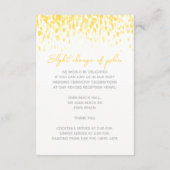 Détails du mariage carte de boîtier en cascade jau (Dos)