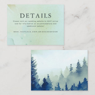 Détails du mariage Carte de petit boîtier