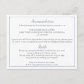 Détails du mariage / Carte d'information | Nadine  (Dos)