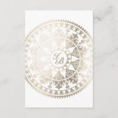 Détails du Mariage couleur personnalisé Carte Gold (Dos)