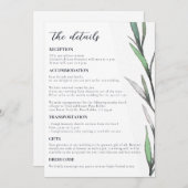 Détails du Mariage d'Athènes | invitation aérien d (Devant / Derrière)