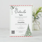 Détails du Mariage de Noël avec carte de code QR (Debout devant)