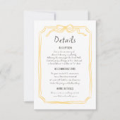 Détails du mariage écrit à la main irky Carte de b (Devant)