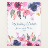 Détails du Mariage Floral bleu rose (Devant)