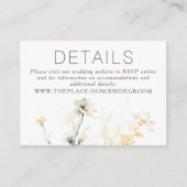 Détails du Mariage floral Petite carte de boîtier (Devant)