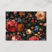 Détails du Mariage floral Petite carte de boîtier (Dos)