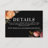 Détails du Mariage floral Petite carte de boîtier (Devant)