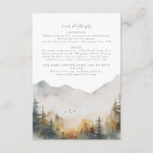 Détails du Mariage forestier Insérer une carte (Devant)