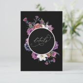 Détails du Mariage gothique Carte d'information du (Debout devant)