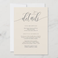 Détails du Mariage moderne, carte bleue marine fer
