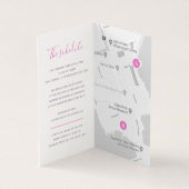 Détails du mariage plan du calendrier rose violet  (Inside)