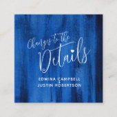 Détails du mariage saphir carte de changements d'a (Devant)