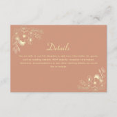 Détails du Mariage Terracotta Carte de boîtier (Devant)