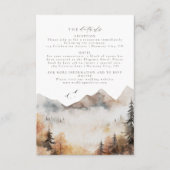 Détails du Mariage Woodland Insérer une carte (Devant)