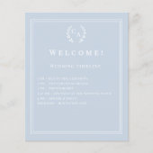 Détails du programme de mariage avec monogramme bl (Devant)