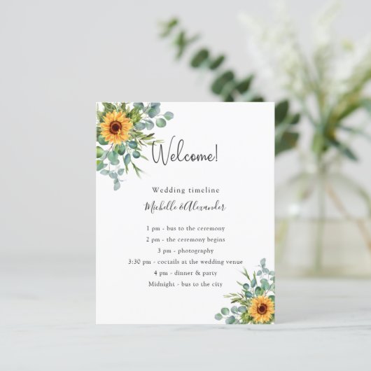 Détails du programme de mariage des eucalyptus des (Debout devant)