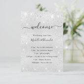 Détails du programme de mariage Silver parties sci (Debout devant)