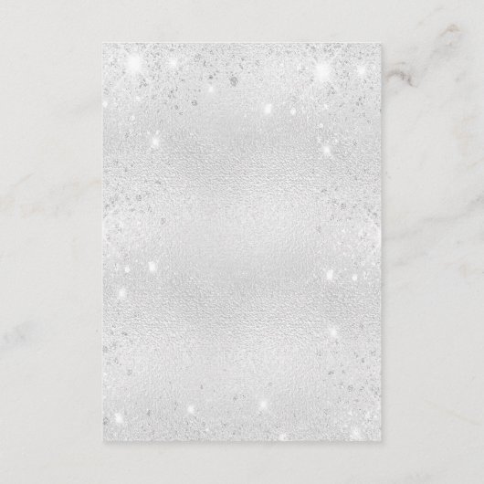 Détails du programme de mariage Silver parties sci (Dos)