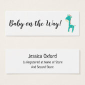 Détails du registre des cadeaux avec cartes de cad (Devant & derrière)