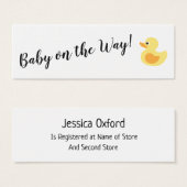 Détails du registre des cadeaux avec les cartes de (Devant & derrière)