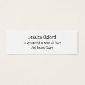 Détails du registre des cadeaux avec les cartes de (Dos)