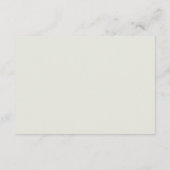 Details eenvoudige rand lichte beige bruiloft informatiekaartje (Achterkant)