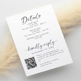 Details en RSVP Minimal Wedding